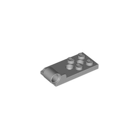 Scharnierplatte Unterseite 2x4, hellgrau