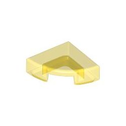Kachel / Fliese 1x1 viertelrund, transparent gelb