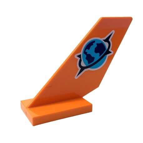 Seitenruder 2x6x4 "Jungle Explorer", orange