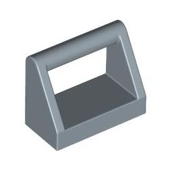 Platte 1x2 mit Bügel, sandblau