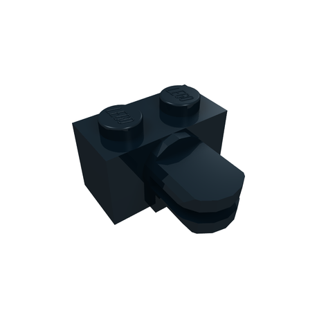 Stein 1x2 mit 2 horizontalen Fingern, schwarz [Occasion]