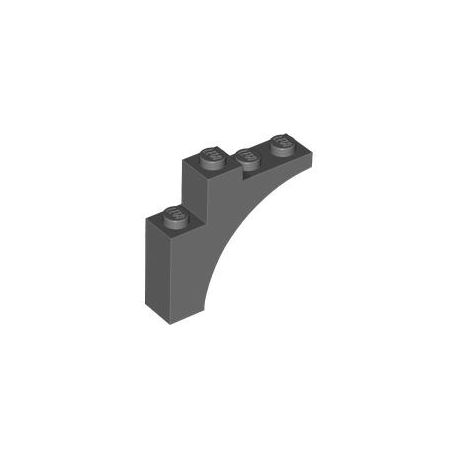 Bogen 1x4x3, dunkelgrau