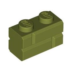 Mauerwerkstein 1x2, olivgrün