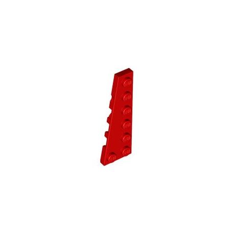 Platte 2x6 schräg links, rot
