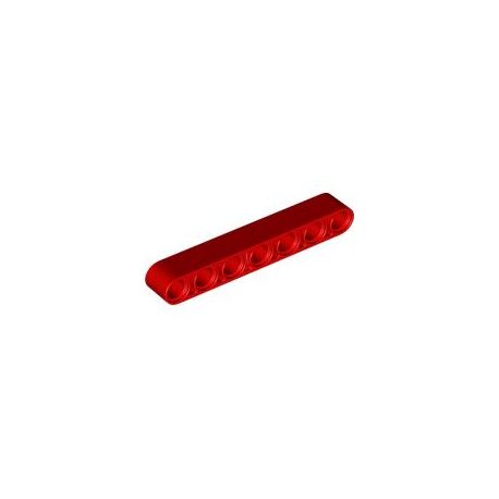 Lochbalken 1 x 7 dick, rot
