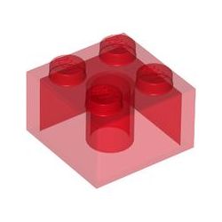 Stein 2x2, transparent rot