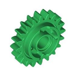 Zahnrad mittel, 20 Zähne, Kupplung, grün