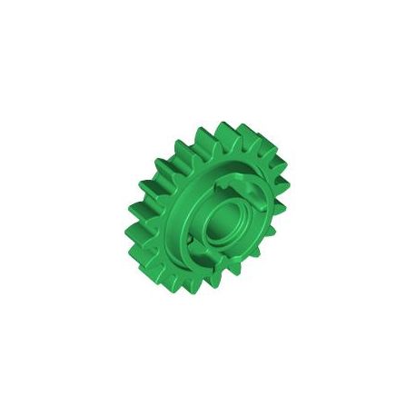 Zahnrad mittel, 20 Zähne, Kupplung, grün