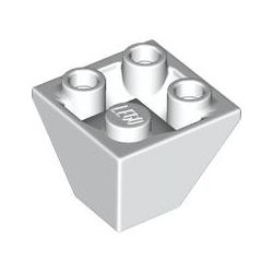 Schrägstein 2x2 doppelt invers, weiss