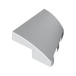 Bogen 2x2x2/3, schräg rechts, weiss
