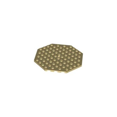 Platte 10x10 achteckig, beige