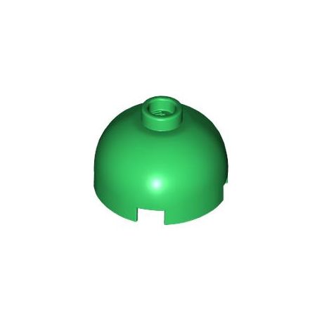 Stein 2x2 Kuppel rund, grün