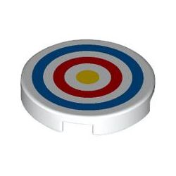 Kachel / Fliese 2x2 rund "Zeilscheibe", weiss