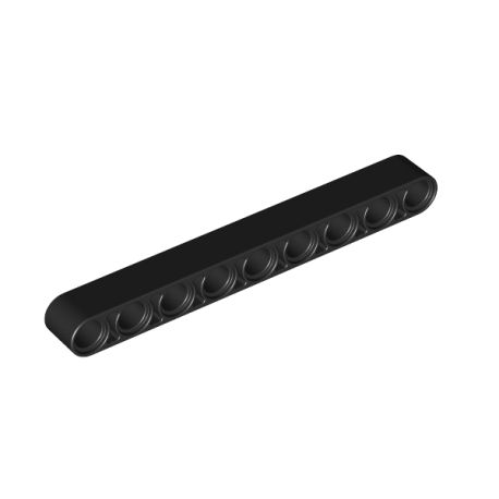 Lochbalken 1 x 9 dick, schwarz