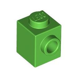 Stein 1x1 mit seitlicher Noppe, hellgrün