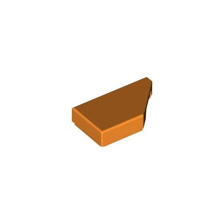 Kachel / Fliese 1x2 schräg rechts, orange