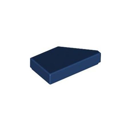 Kachel / Fliese 1x2 schräg links, dunkelblau
