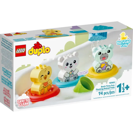 Badewannenspass: Schwimmender Tierzug