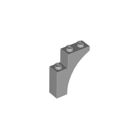 Bogen 1x3x3, hellgrau