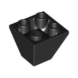 Schrägstein 2x2 doppelt invers, schwarz