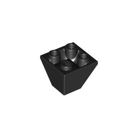 Schrägstein 2x2 doppelt invers, schwarz