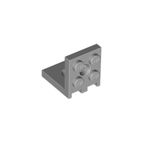 Winkel 2x2 - 2x2 mit 2 Löchern, hellgrau