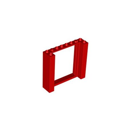 Rahmen 2x8x6, rot