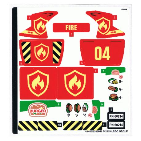 Sticker 60214 Burger Bar Fire Rescue