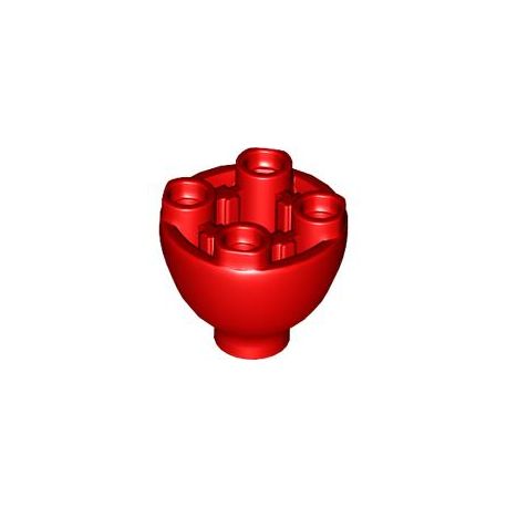 Kegel / Kuppel 2x2 invers, rot