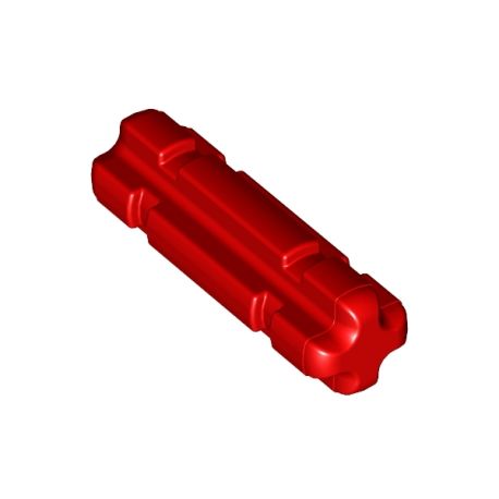 Achse 2 mit Rillen, rot