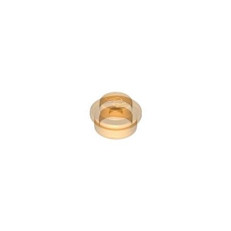Platte 1x1 rund, transparent orange
