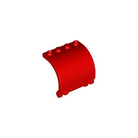Paneele 3x4x3 gebogen mit Scharnier, rot