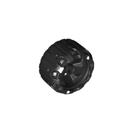 Hartplastikrad 37mm x 22mm, schwarz