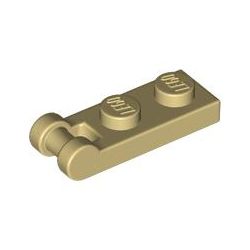 Platte 1x2 mit Griff, beige