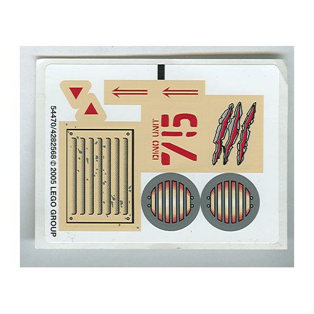 Sticker 7475 Fire Hammer vs. Mutant Lizards
