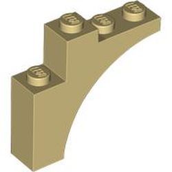 Bogen 1x4x3, beige