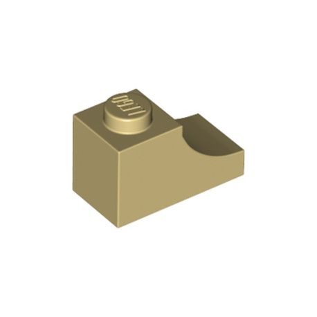 Bogen 1x2 invers, beige