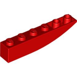 Bogen 1x6 invers, rot