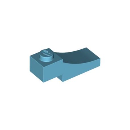 Bogen 1x3 invers, azurblau