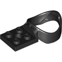 Platte 2x2 mit Ballhalter, schwarz