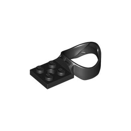Platte 2x2 mit Ballhalter, schwarz