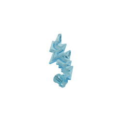 Blitz 5x7, transparent hellblau