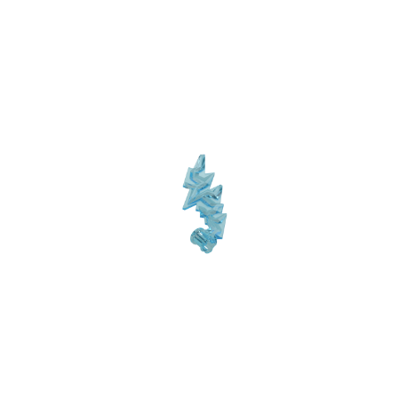 Blitz 5x7, transparent hellblau