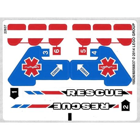 Sticker 42020 Twin-rotor Helicopter