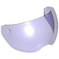 Visier für Pilotenhelm, transparent violett