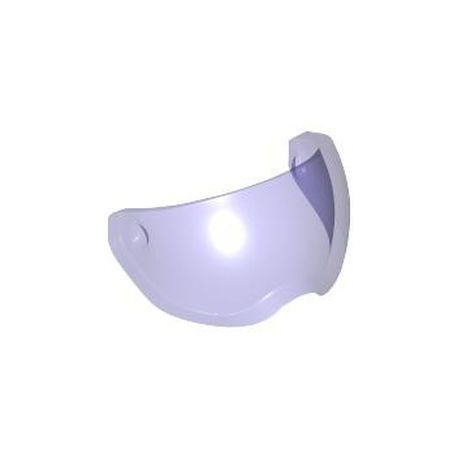 Visier für Pilotenhelm, transparent violett