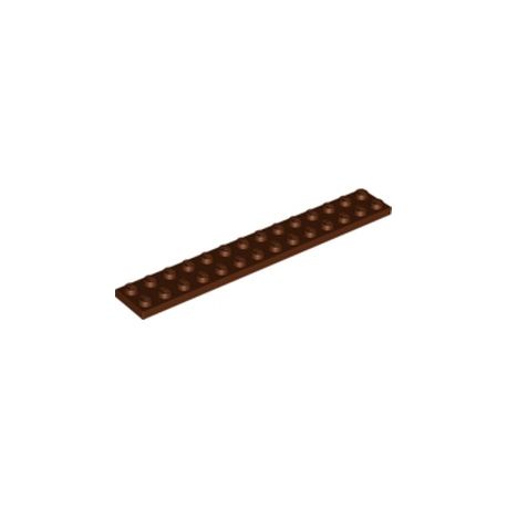 Platte 2x14, braun