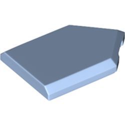 Kachel / Fliese 2x3 fünfeckig, lichtblau
