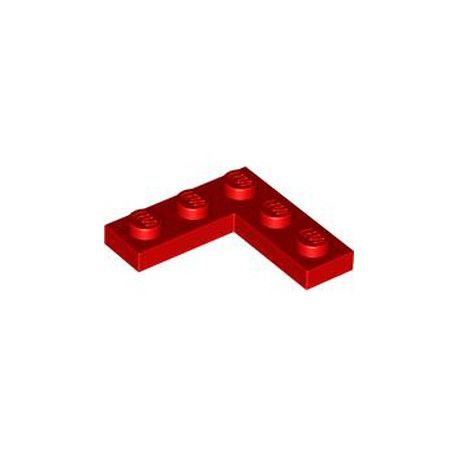Platte 3x3 Winkel / Ecke, rot
