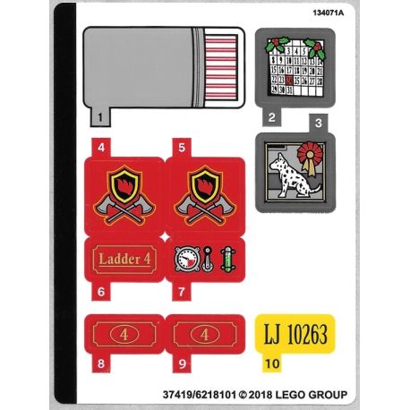 Sticker 10263 Winter Village Fire Station
